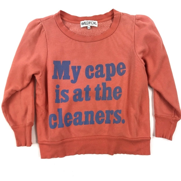 Wildfox Sweaters - WILDFOX Orange Blue Pullover Sweatshirt Sz M Wildfox Sweaters - WILDFOX Orange Blue Pullover Sweatshirt Sz M